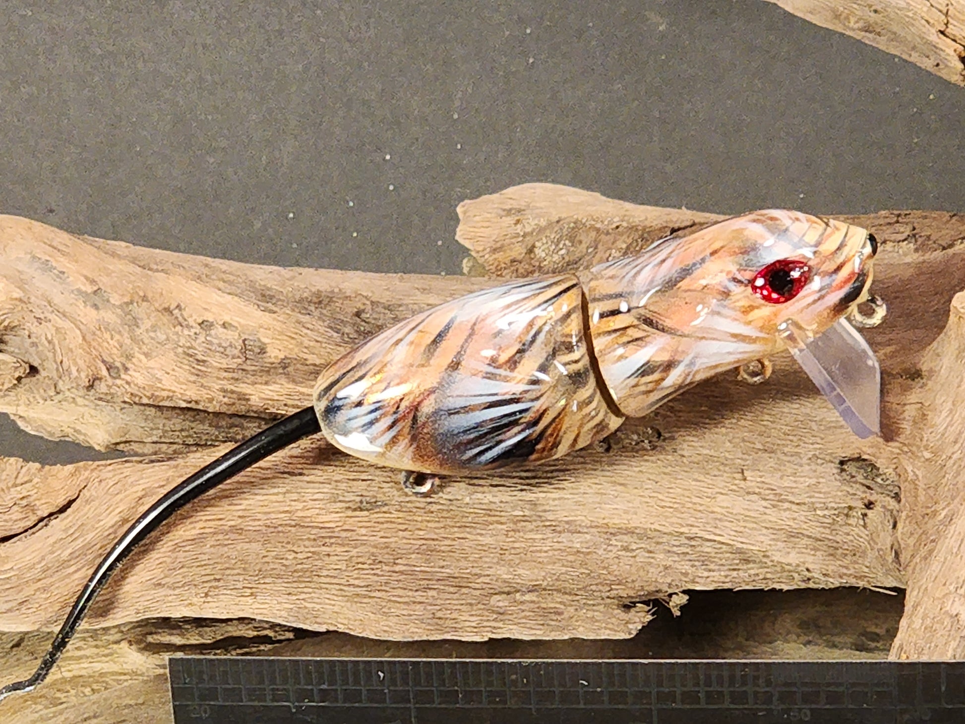 baby mouse wakebait in field mouse color